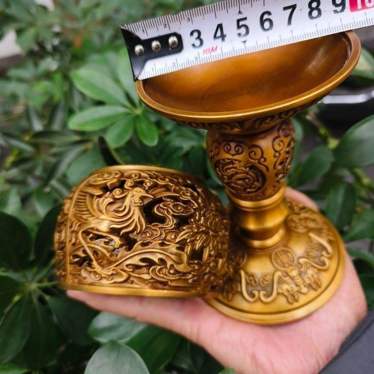 鉄製薫香炉 六角洋灯 置物 燭台香炉灯籠 現代工芸品 美術品 香炉 - 骨董・古美術・アンティークの古好屋オンラインショップ