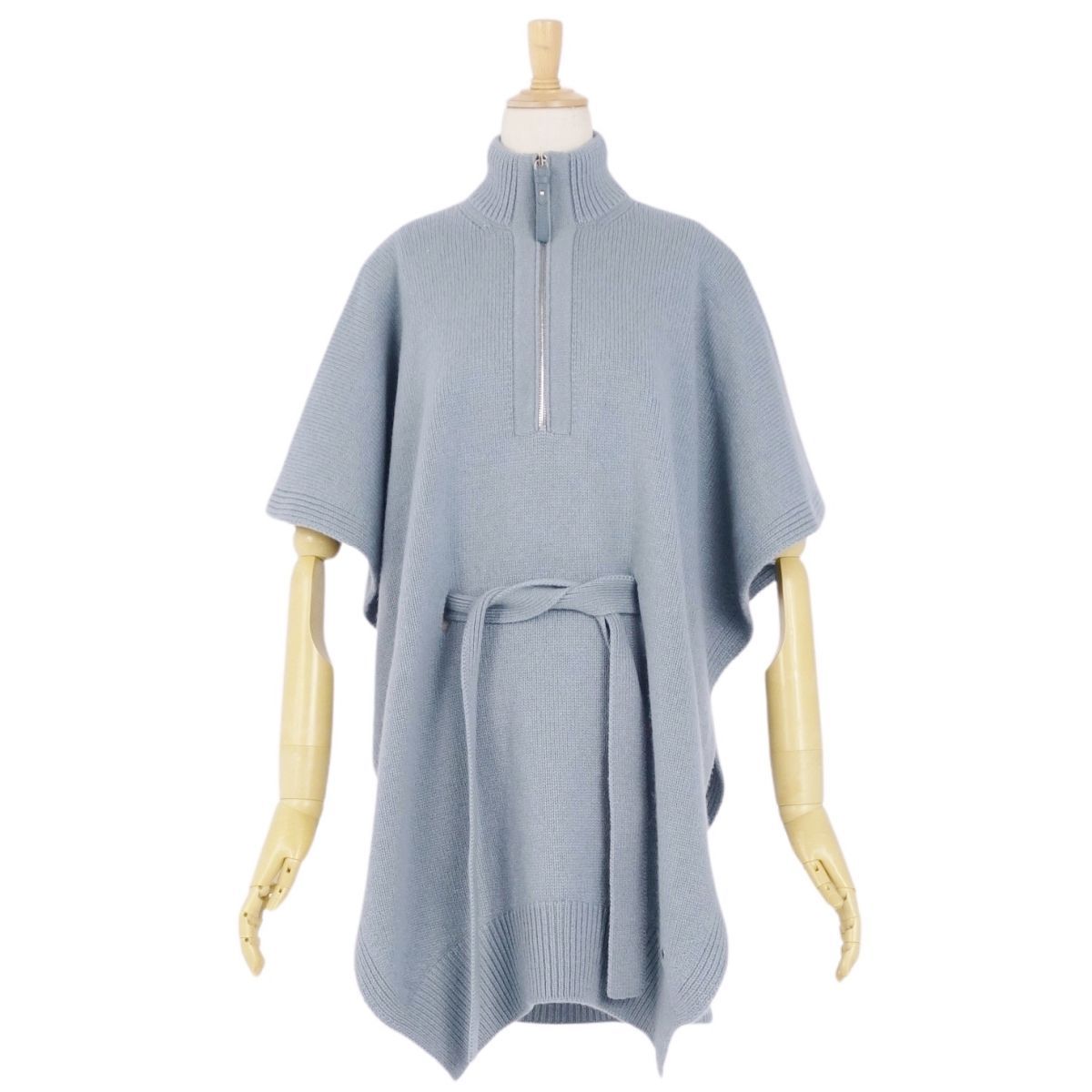未使用 エルメス HERMES 22AW ニット ポンチョ ケープ カシミヤ セ