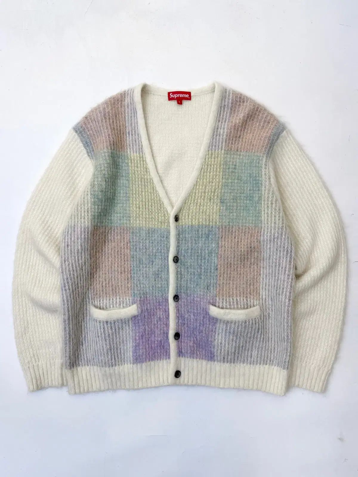 supreme brushed grid cardigan Mサイズ Supreme シュプリーム