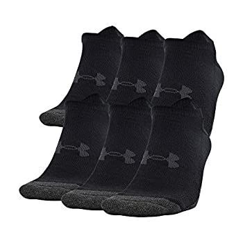 Under Armour アンダーアーマー 大人用 パフォーマンス テック クルーソックス 6足組 Shoe Size 13-16 ブラック