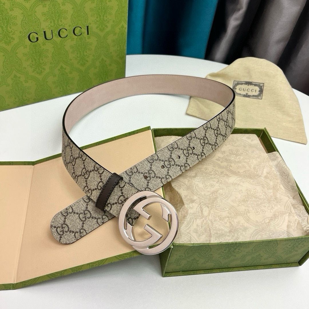 GUCCI★正規品、希少★ パイソンベルト☆ 激美品 GGマーモント〕シャイニーバックル レザー ベルトブラック