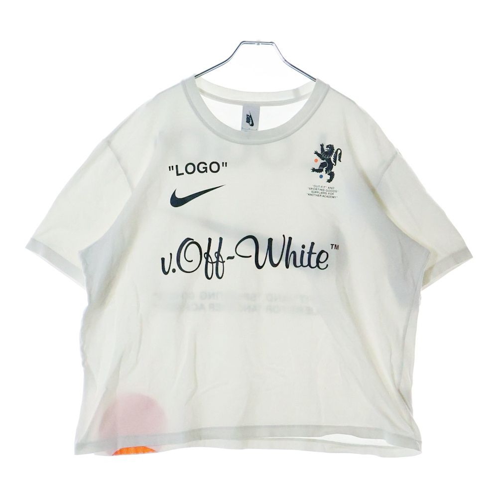 関税込*OFF-WHITE フットボールプリント フーディ OFF-WHITE (オフホワイト) 18SS ×NIKE FOOTBALL COLLECTION TEE