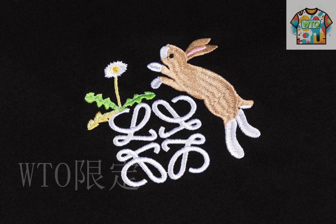 LOEWE 22 プリント 半袖Tシャツ XS 黒/赤 LOEWE 22 プリント 半袖Tシャツ XS 黒/赤