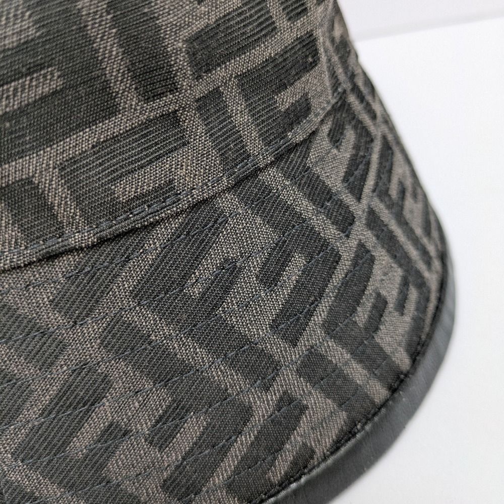 フェンディ FF ジャカード ポリエステル ハット ハット ファブリック ブラック | Fendi