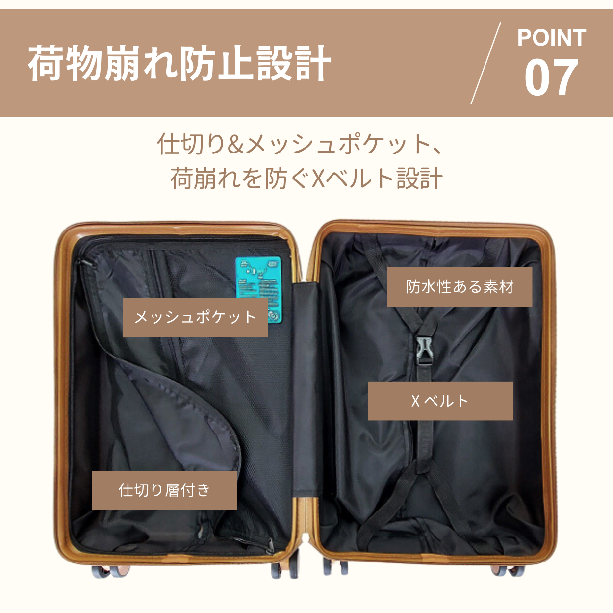 RIOU キャリーケース スーツケース　レディース Sサイズ 親子セット　機内持ち込み可能-7
