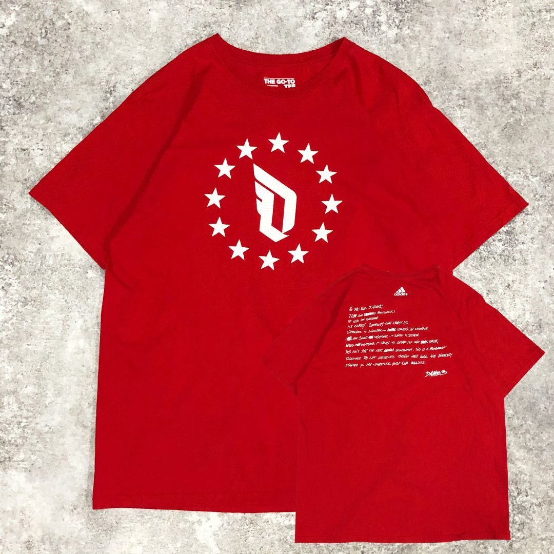 NBA デイミアン・リラード adidas 「Dame 3」 プリント Tシャツ レッド