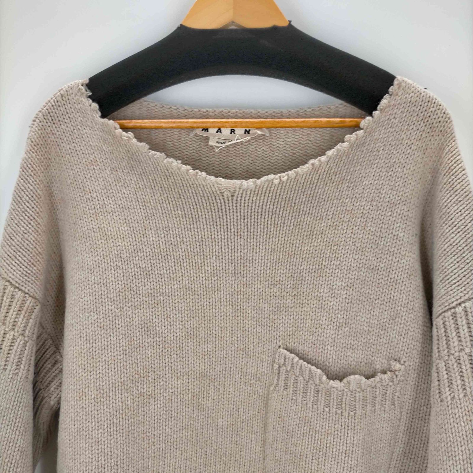 MARNI 20AW ダメージニット マルニ MARNI 20AW ダメージ加工 ウールニット メンズ JPN：48 - メルカリ