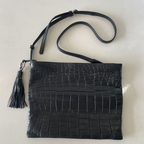 【美品】BEAUGRAND／クラッチバッグ／本革クロコダイル BEAUGRAND / ボーグラン | クロコダイルレザー クラッチバッグ