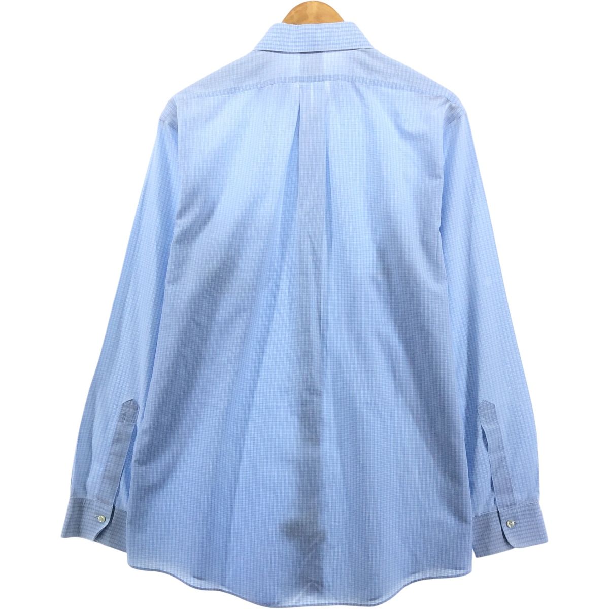 古着 ブルックスブラザーズ Brooks Brothers Est.1818 ワイドカラー 長袖 コットンチェックシャツ メンズL相当 /eaa566045 古着 ブルックスブラザーズ Brooks Brothers Est.1818 ワイド