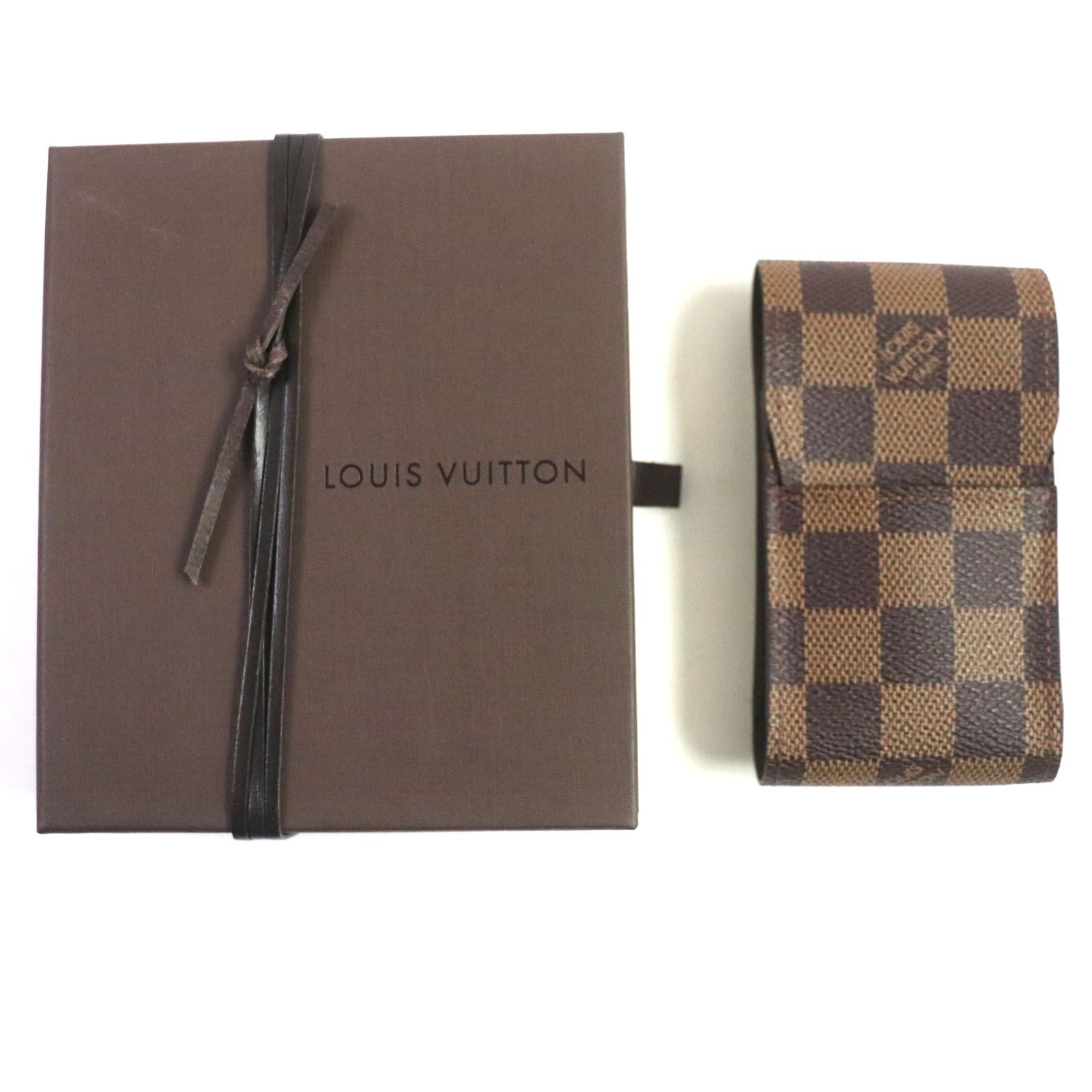 未使用品▽LOUIS VUITTON ルイヴィトン N63024 ダミエ エテュイ タバコ 