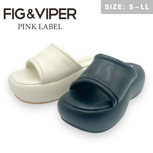FIG - VIPER フィグ アンド ヴァイパー サンダル 厚底サンダル パテット ベルトサンダル ミュール クッション レディース 靴 シューズ fv313