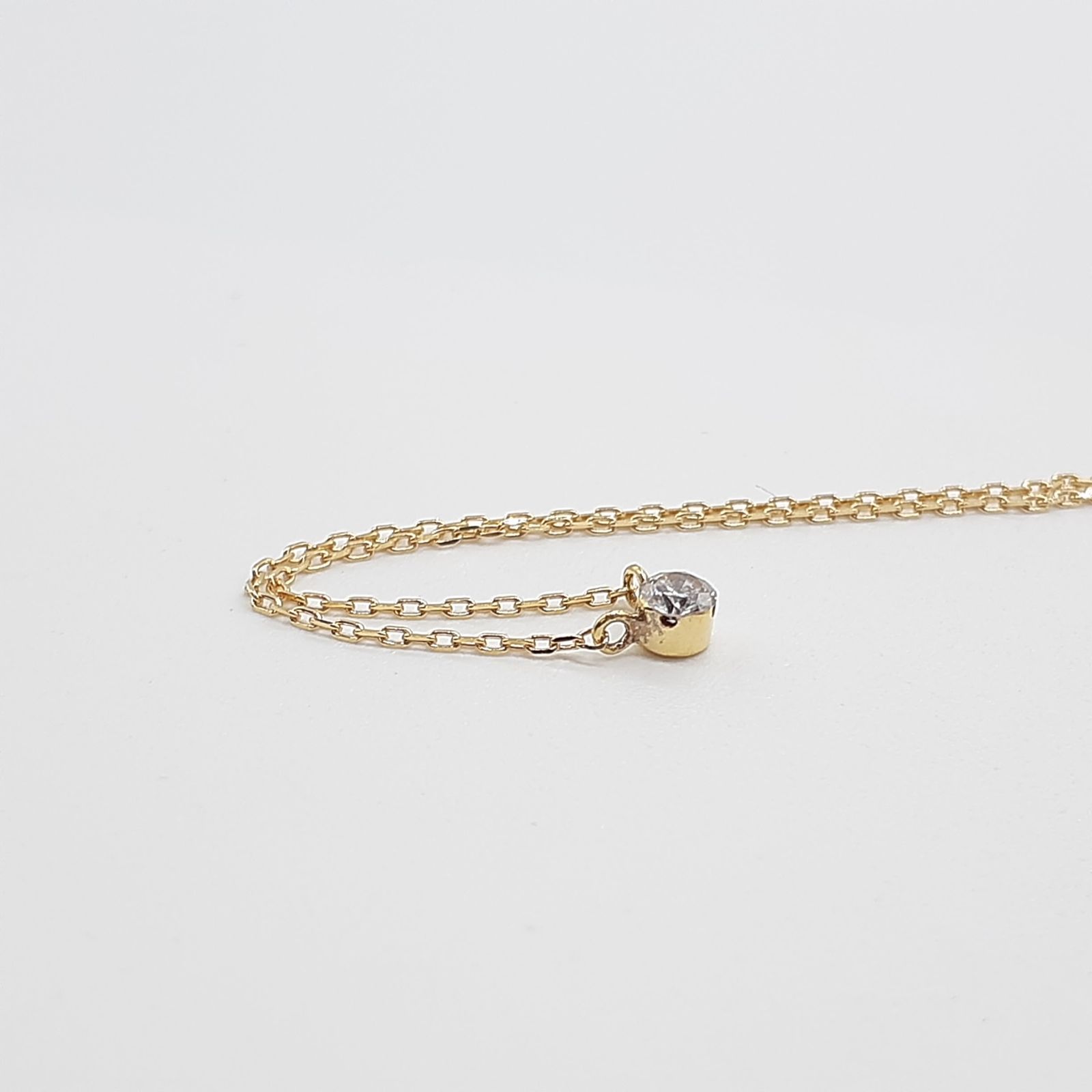 AHKAH アーカー ネックレス K18 ゴールド ダイヤモンド 0.05ct - メルカリ