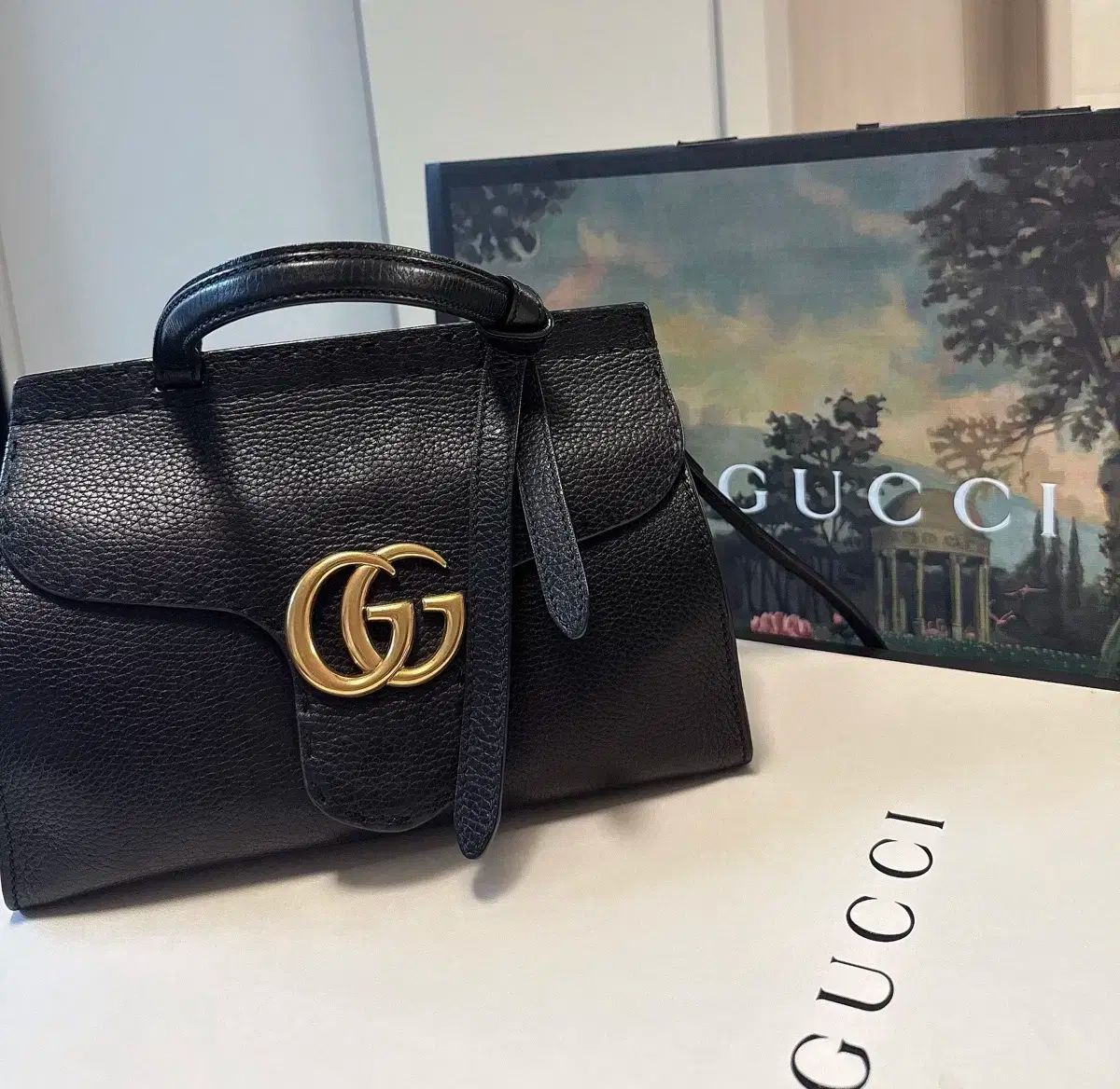 GUCCI グッチ GG マーモント トップハンドル スモール