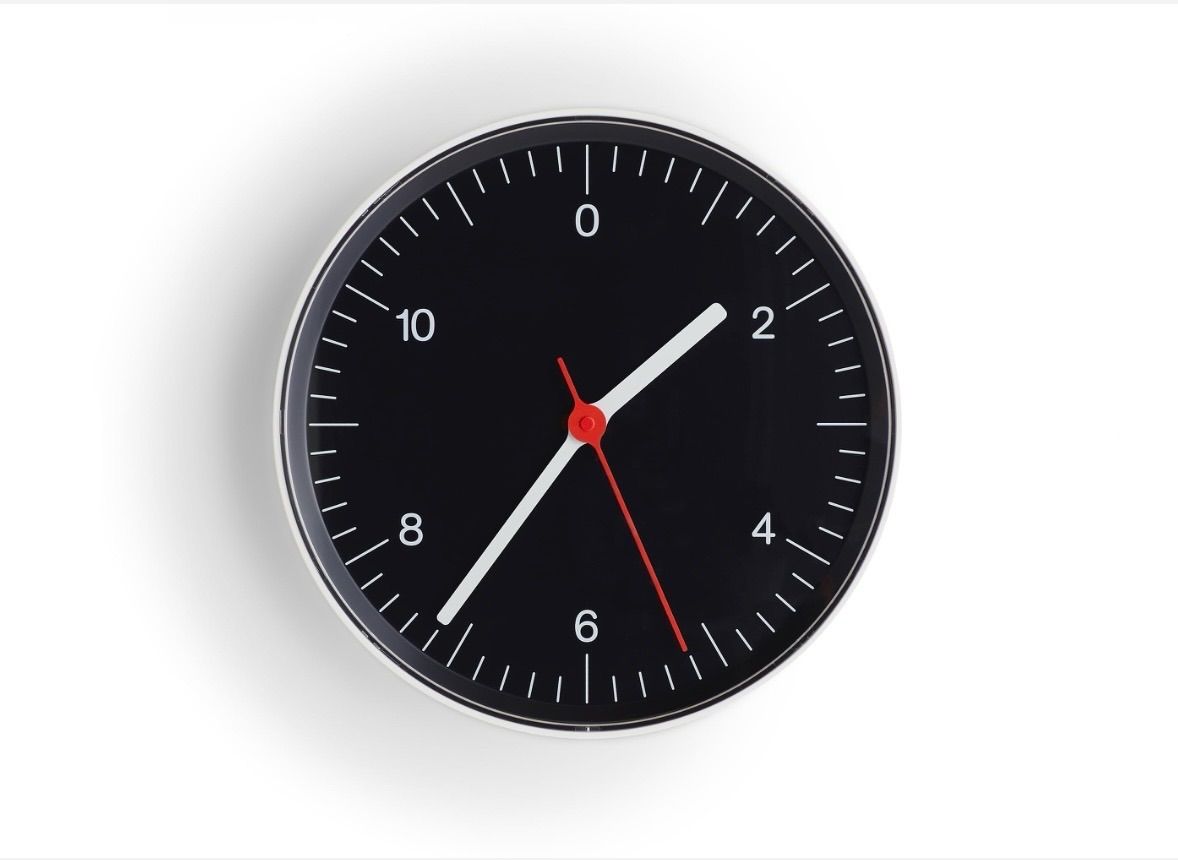 HAY WALL CLOCK Black