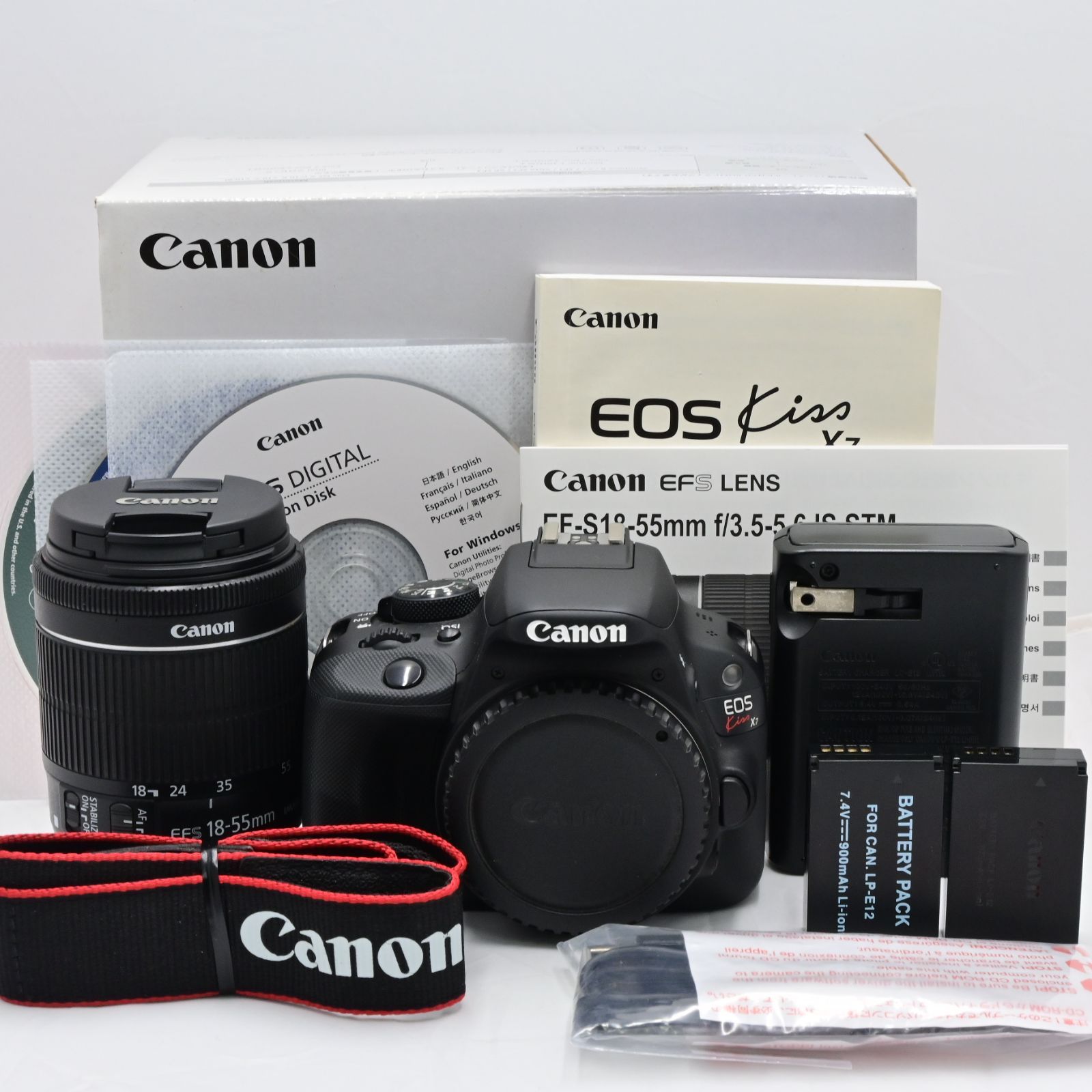 【高品質定番】CANON EOS kiss x5 レンズキット EF-S18-55mm 箱無し デジタルカメラ