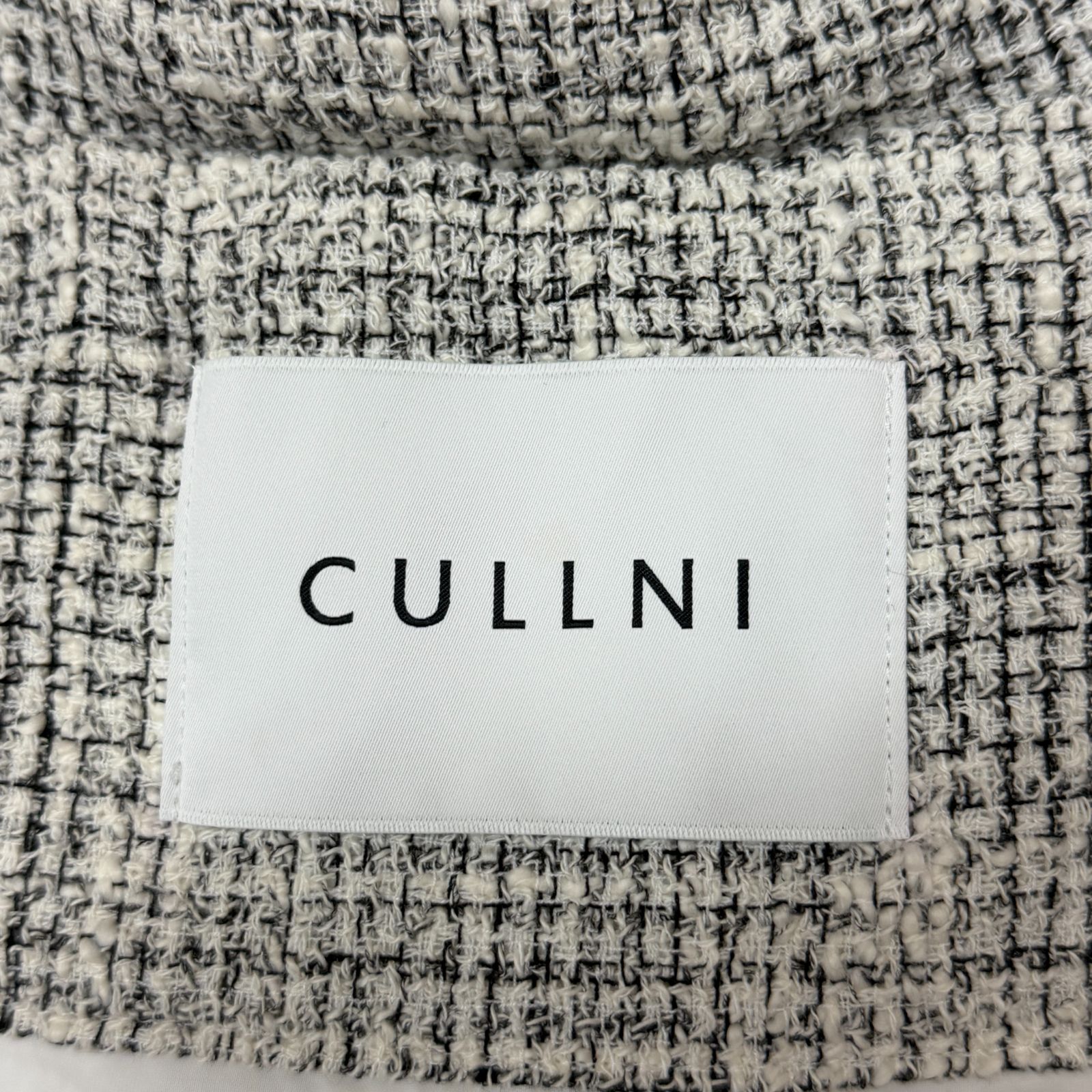 参考上代126500円 未使用品 CULLNI 24AW Butcher Tweed Removable 
