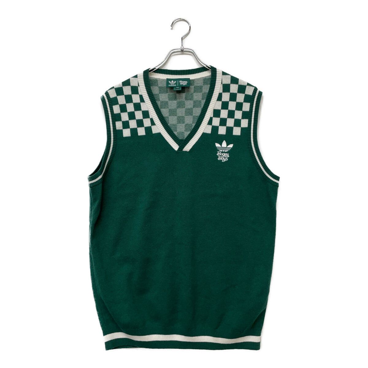 アディダスゴルフx BOGEY BOYS コラボ セーターベスト＆トラウザーズ 中古 メンズ アディダスゴルフ adidas GOLF ベスト XL 緑