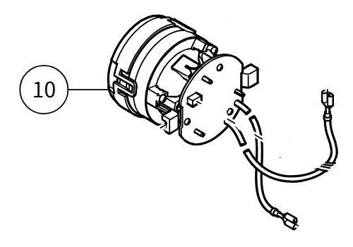 HiKOKI ハイコーキ 36V コードレス クリーナ R36DA 用 モータファン 376634 掃除機 破損 修理 部品 パーツ クリーナー モーター 部分