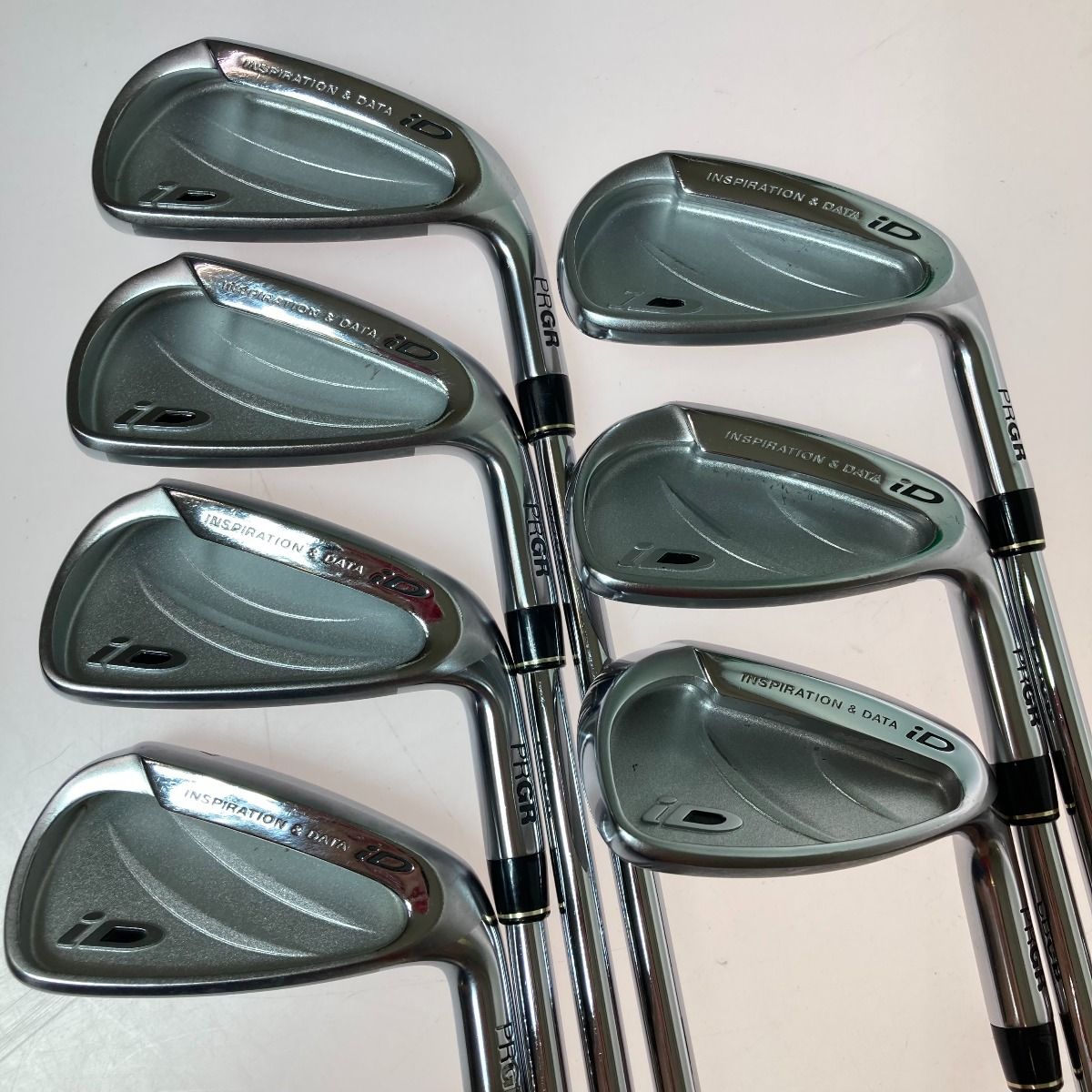 PRGR プロギア iD INSPIRATION＆DATA 4-9.P 7本 アイアンセット SS III 085 M-40 SR 7番シャフト違い有