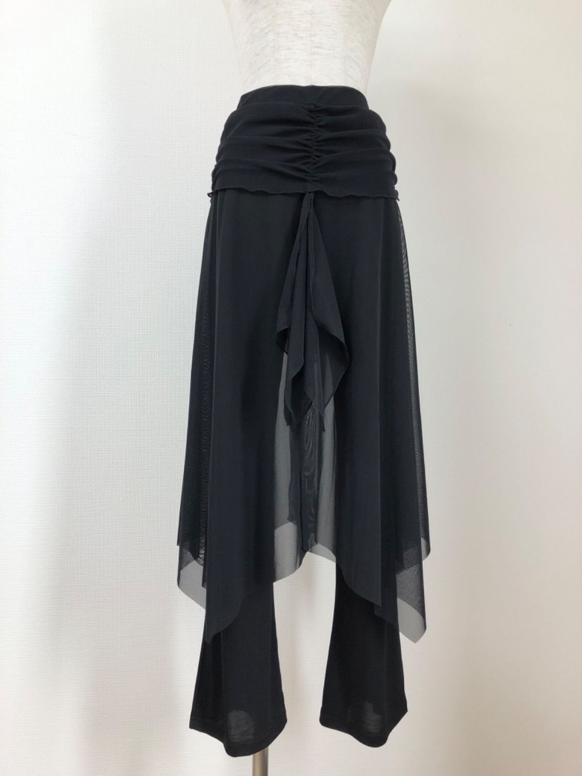 《新品》社交ダンス　オーバースカートパンツ　衣装