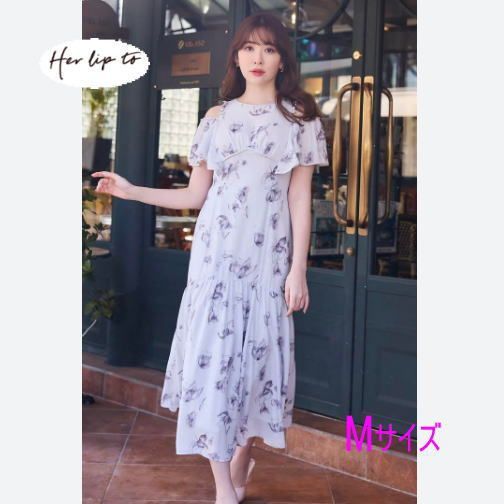 タグ付き】Laminak Floral Dress ワンピ－ス cloud フリル 花柄 