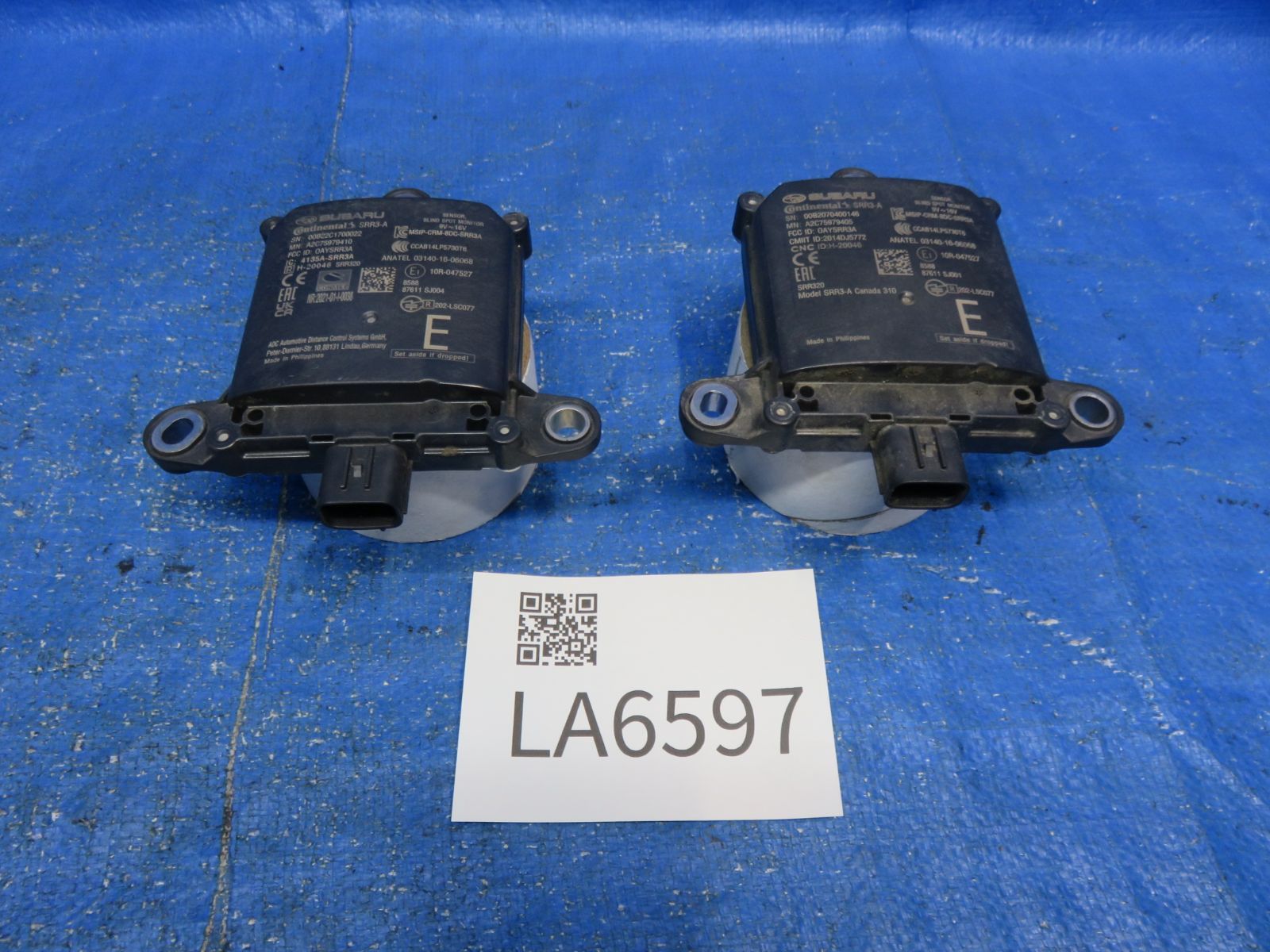 LA6597 スバル インプレッサ GT7 2.0I-Sアイサイト ブラインドスポットセンサー 左右セット 純正 87611-SJ004 87611-SJ001