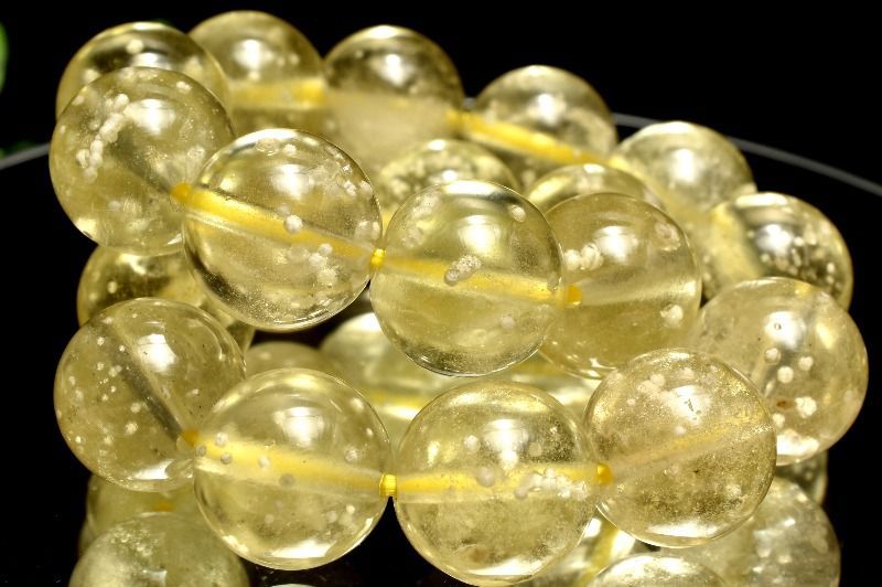 １点物 AAA クリストバライト内包 リビアングラス 10.5mm ブレスレット パワーストーン 天然石 _MB273 NEXPOTALLINN_EU