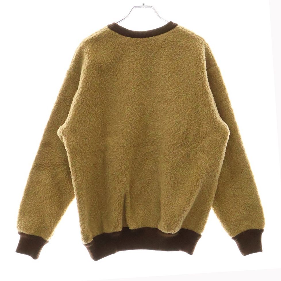 GUCCI グッチ 21SS ×THE NORTH FACE FAUX FUR SWEATSHIRT ノースフェイス  ロゴ クルーネックスウェットトレーナー ベージュ 644662 GUCCI グッチ 21SS ×THE NORTH FACE FAUX FUR SWEATSHIRT ノース