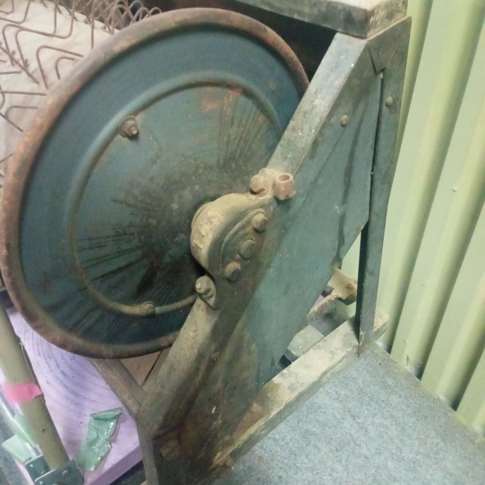 ◯ 足踏み式脱穀機 農機具 古民具 昭和 レトロ アンティーク