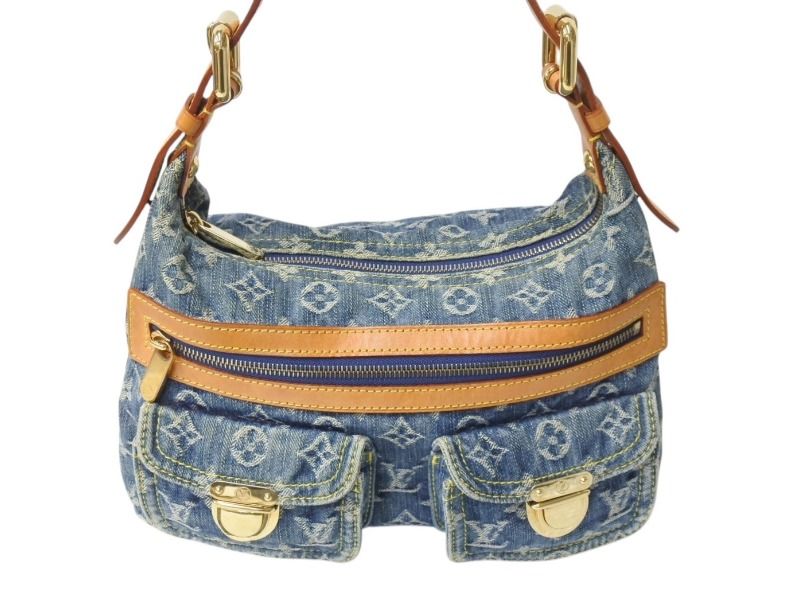 極美品 LOUIS VUITTON ルイヴィトン モノグラムデニム バギーPM