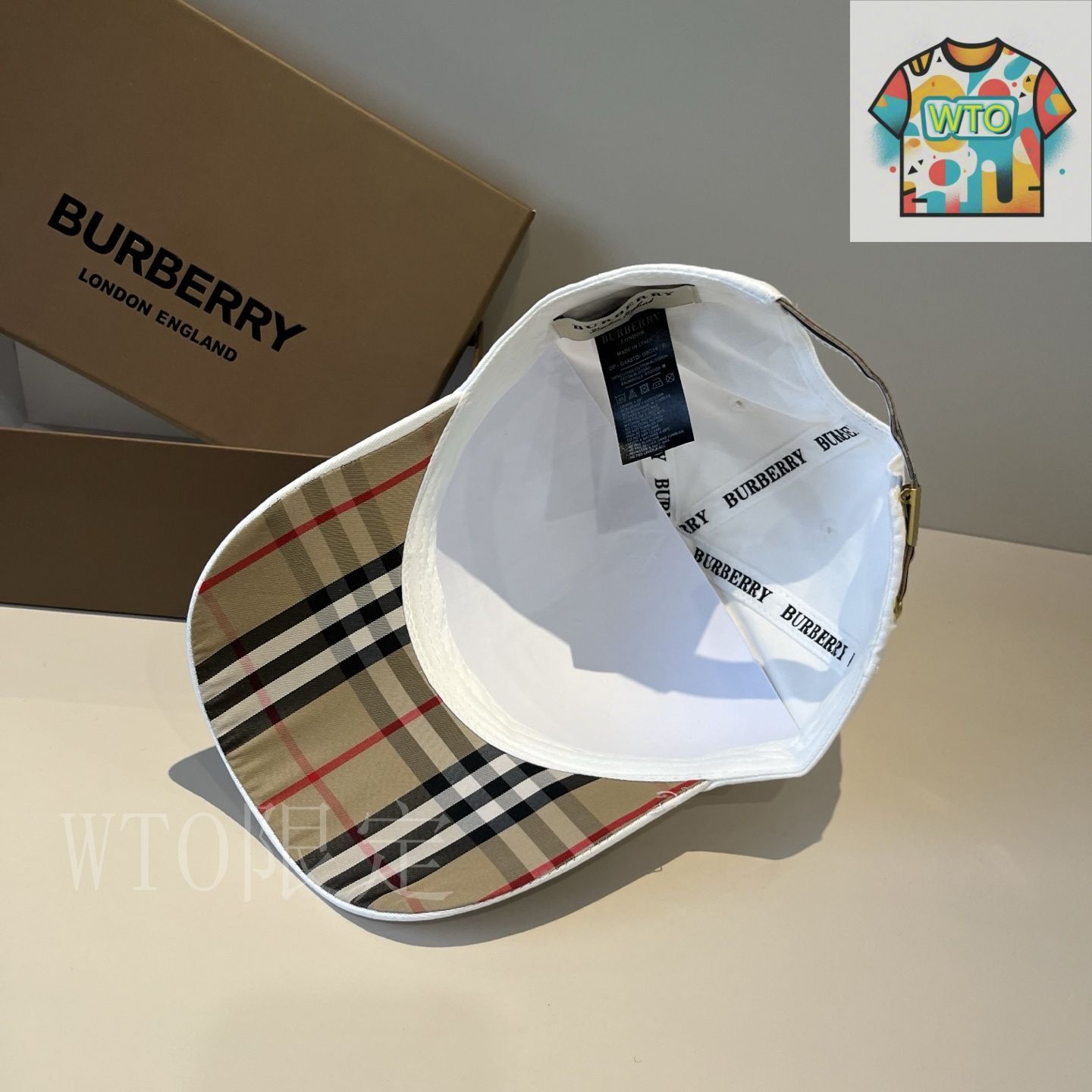今日WTO】Burberry スプリングベースボールキャップ-AA69 - メルカリ