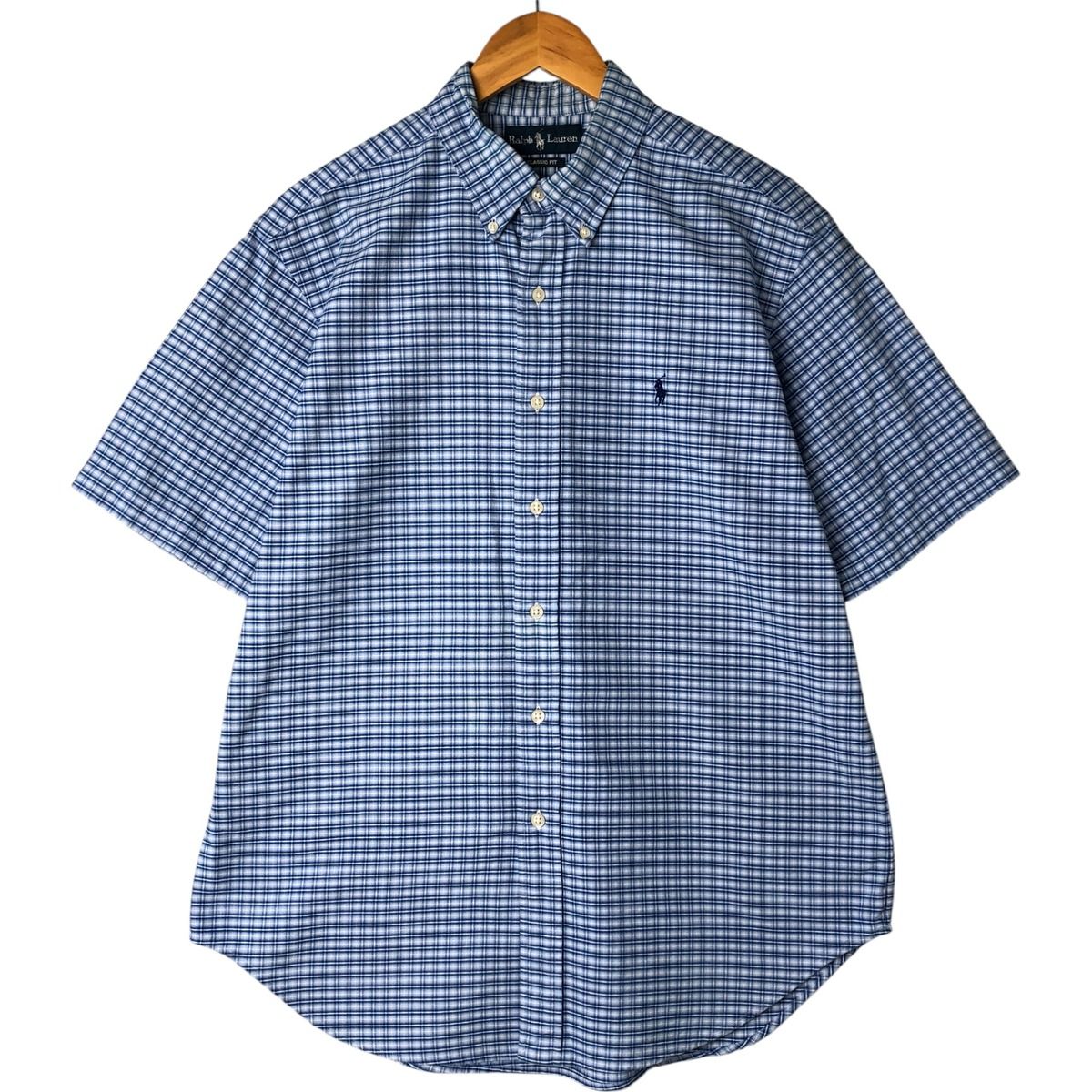 人気 ラルフローレン 半袖 シャツ XL レッド チェック ボタンダウン 古着 POLO RALPH LAUREN Ralph Lauren/ラルフローレン チェック柄