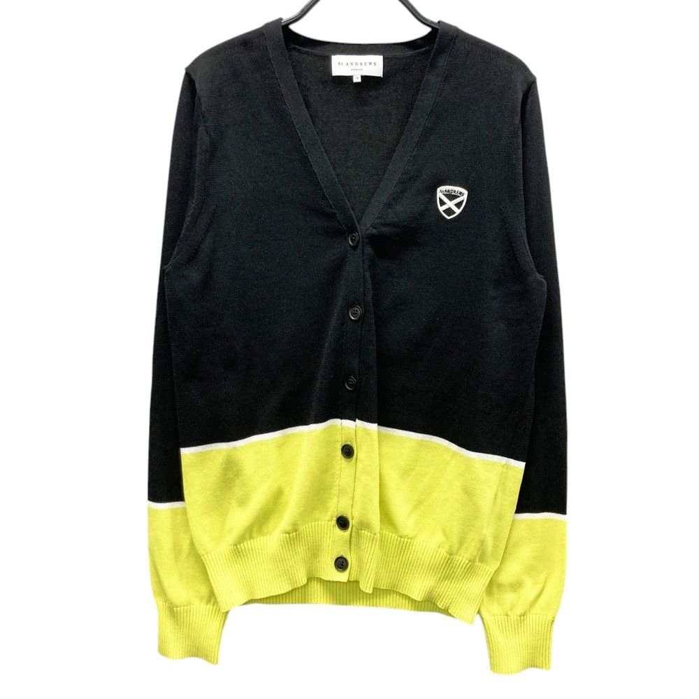新品　St.ANDREWS　ゴルフ　カーディガン　ブラック　S　レディース サイズ：S ST ANDREWS セントアンドリュース ニット 長袖