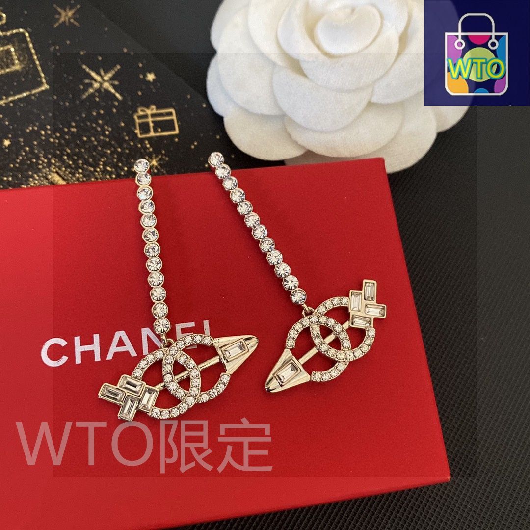 ダブルC イヤリング 今日特価】CHANEL ダブル C イヤリング-MM輸入 - メルカリ