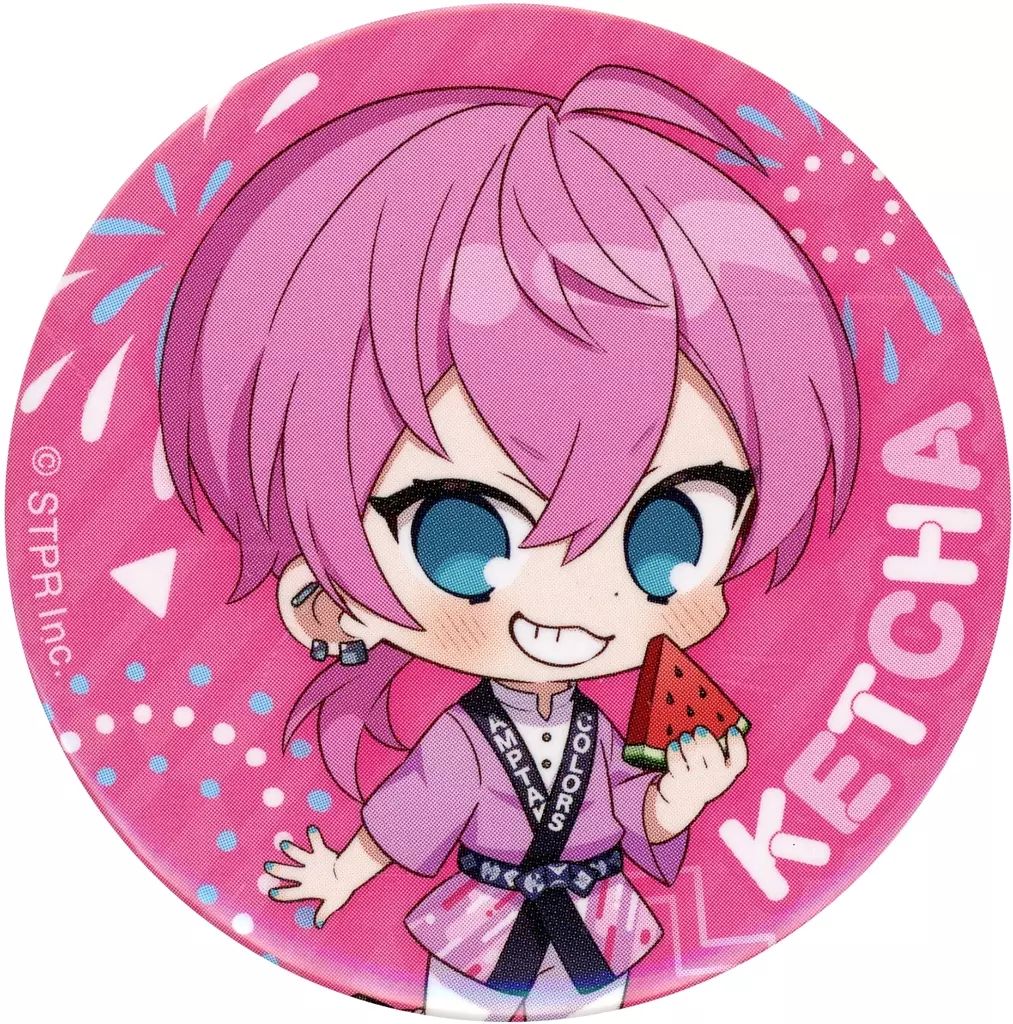 中古】バッジ・ピンズ けちゃ(法被/SD) ランダム缶バッジ(虹 ver