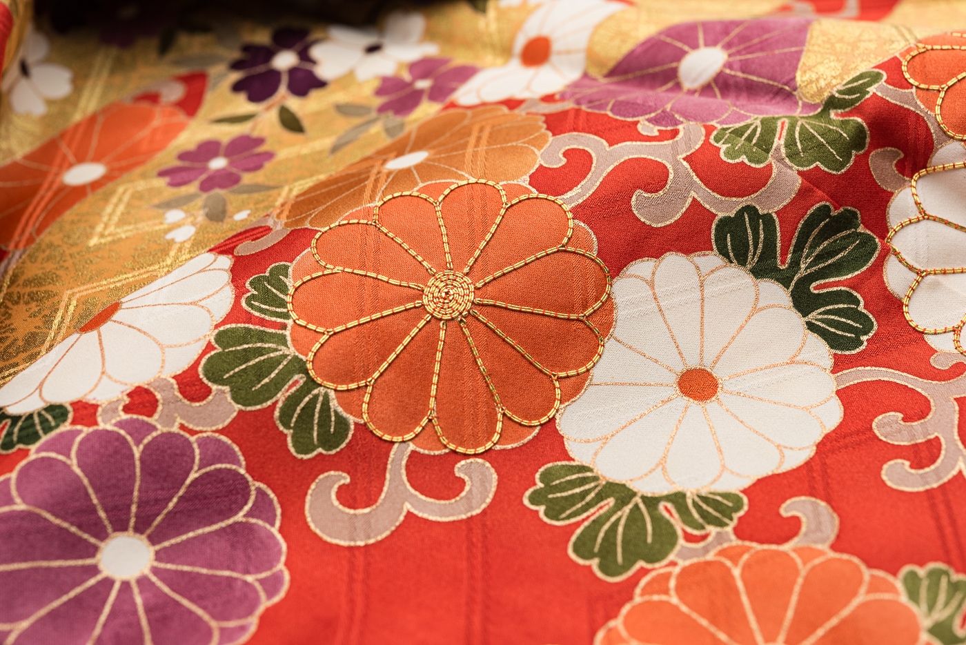 平和屋着物○豪華振袖 総絞り 松笹文 正絹 逸品 CAAZ0822vf 平和屋着物