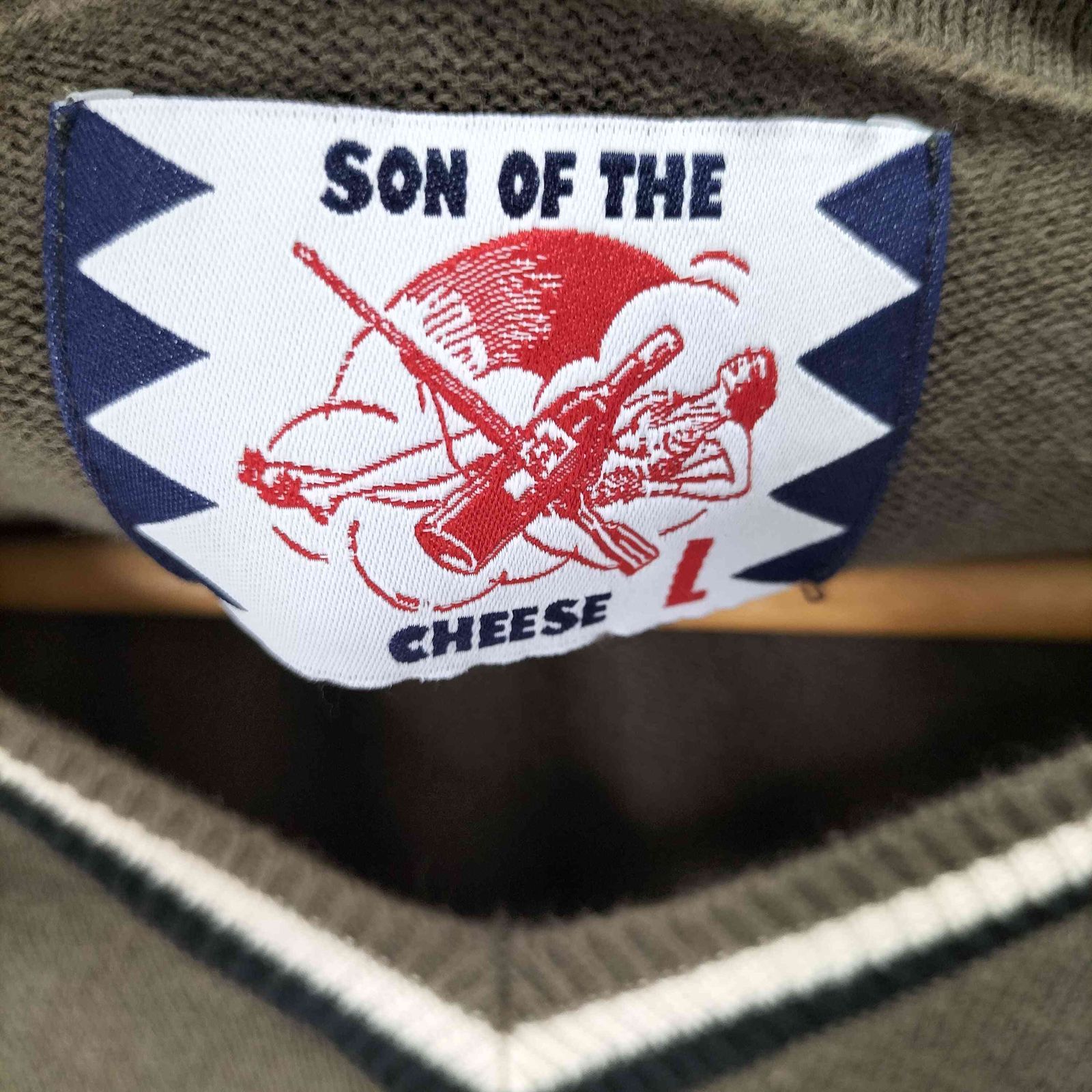 SON OF THE CHEESE FC-C100 knit ニットポロ M
