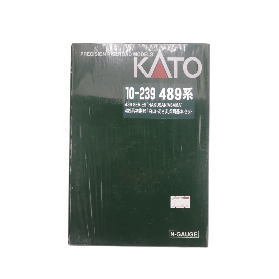 nゲージ KATO10-239 489系　初期形『白山・あさま』5両基本セット 🟣kato 10-239/240 489系 初期形[白山•あさま] 5両基本7両増結
