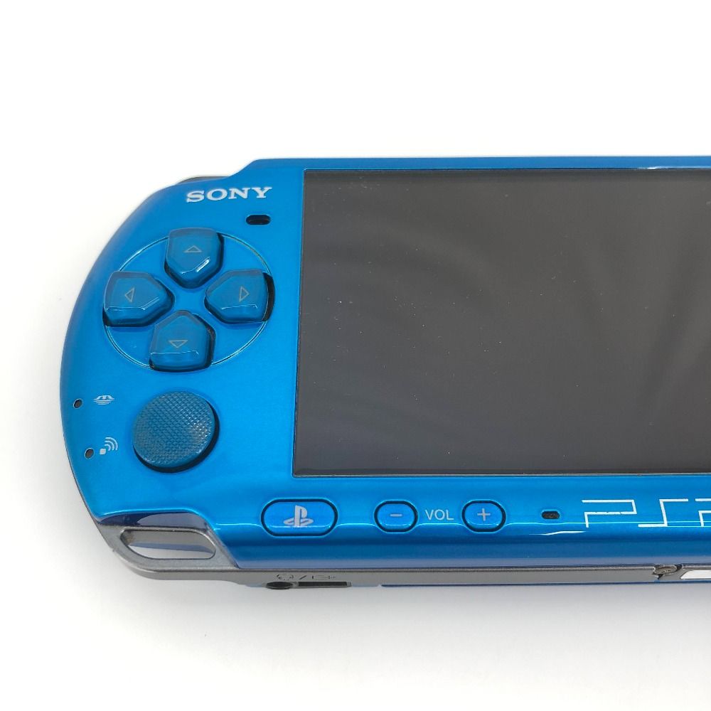 05w15781T PSP PlayStation ポータブル 本体 箱あり VIVRANTブルー メモリーカード2GB 画面ヤケあり 動作 済み 品