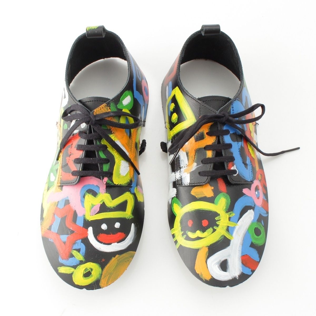 コムデギャルソン カーフレザー ペイント シューズカバー 小物 GM-K902 マルチカラー