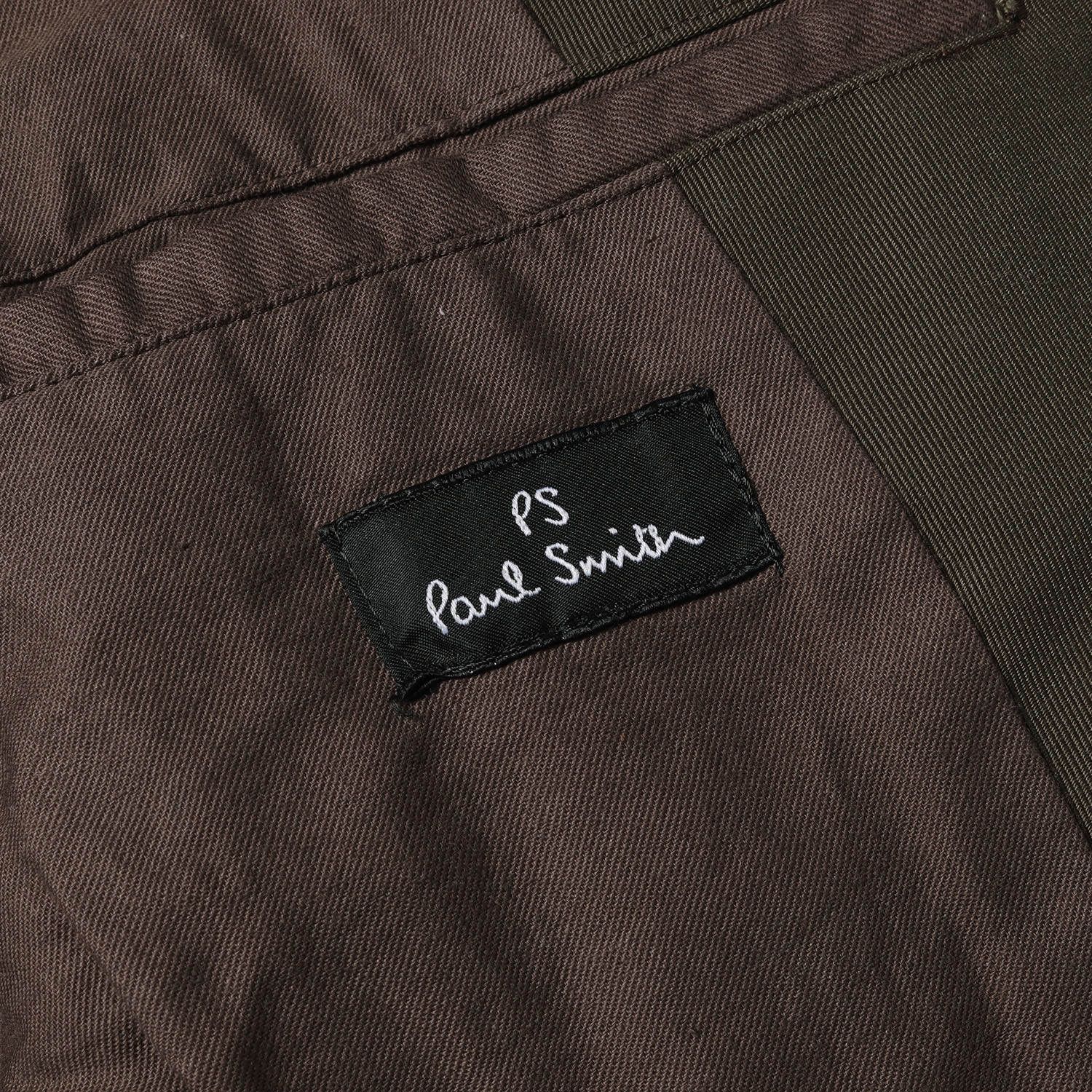Paul Smith ポールスミス コート サイズ:M レザー ラペル 刻印ボタン 