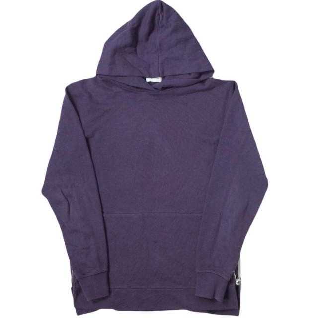 JOHN ELLIOTT ジョンエリオット アメリカ製 HOODED VILLAIN サイドジッププルオーバーパーカー 2620900110 2 パープル スウェット トップス g11339