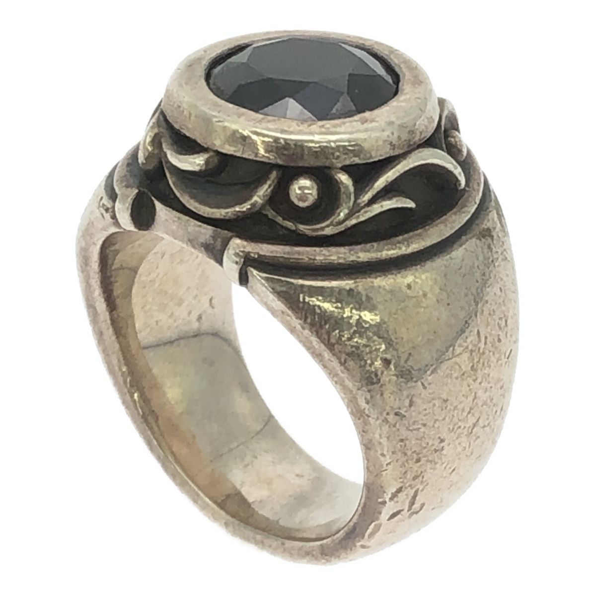 AQUA FORTIS アクアフォーティス 925 シルバー 黒石 アラベスク 