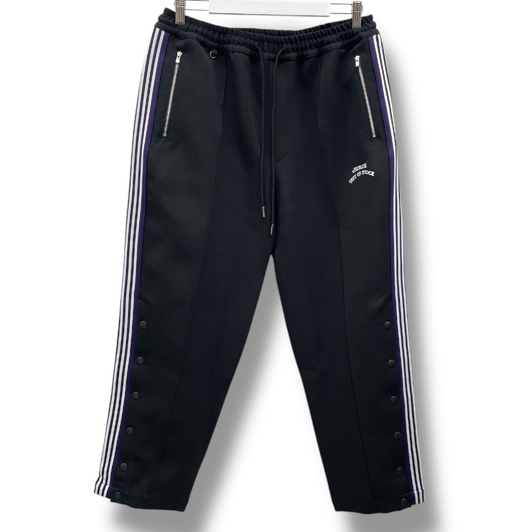 ALWAYS OUT OF STOCK オールウェイズアウトオブストック SIDE PATCH TRACK PANTS トラックパンツ HA-024206104 黒 紫 ブラック パープル Lサイズ メンズ 秋 冬 ゴーゴー古着久喜倉庫店 No.1235