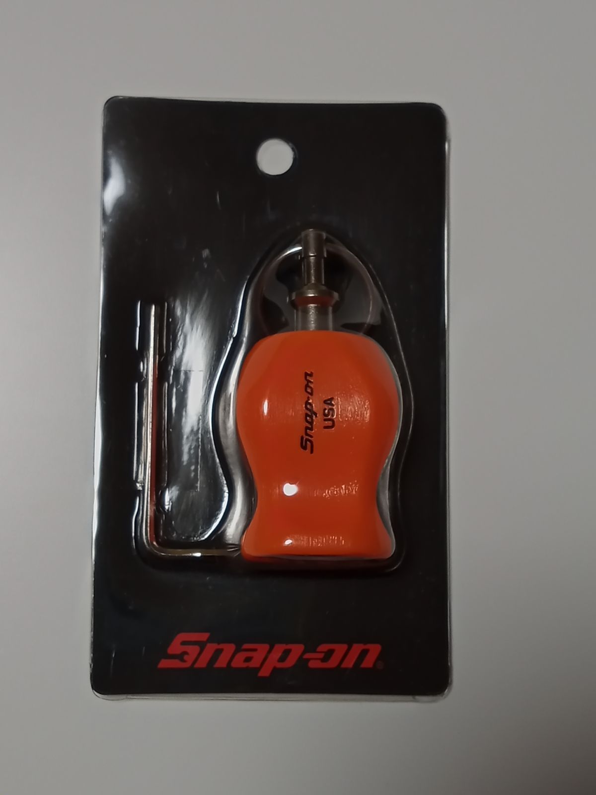 スナップオン　グリップキーホルダー　Snap-on　オレンジ