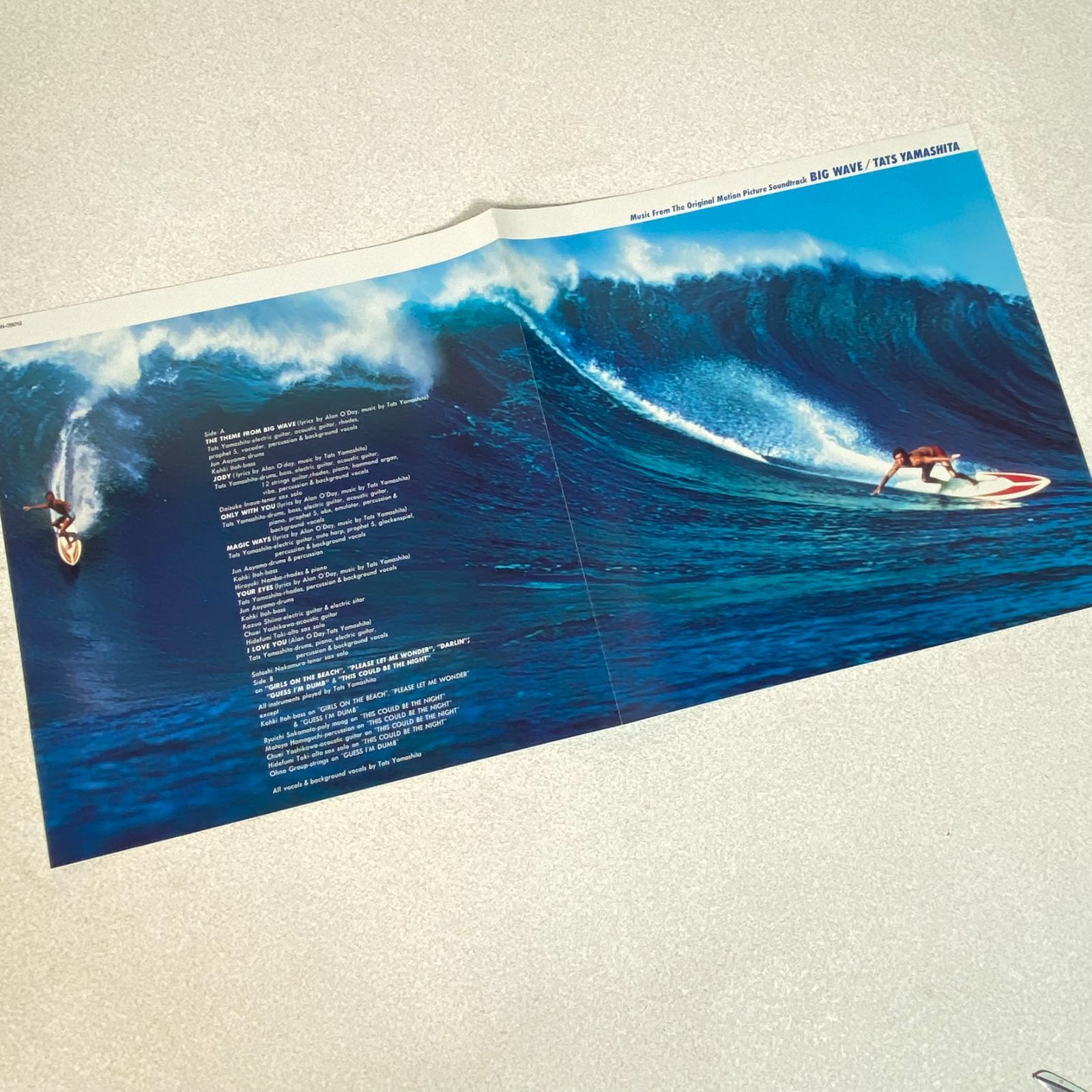 中古】LPレコード 帯付き 山下達郎 ビッグウェイブ BigWave サントラ