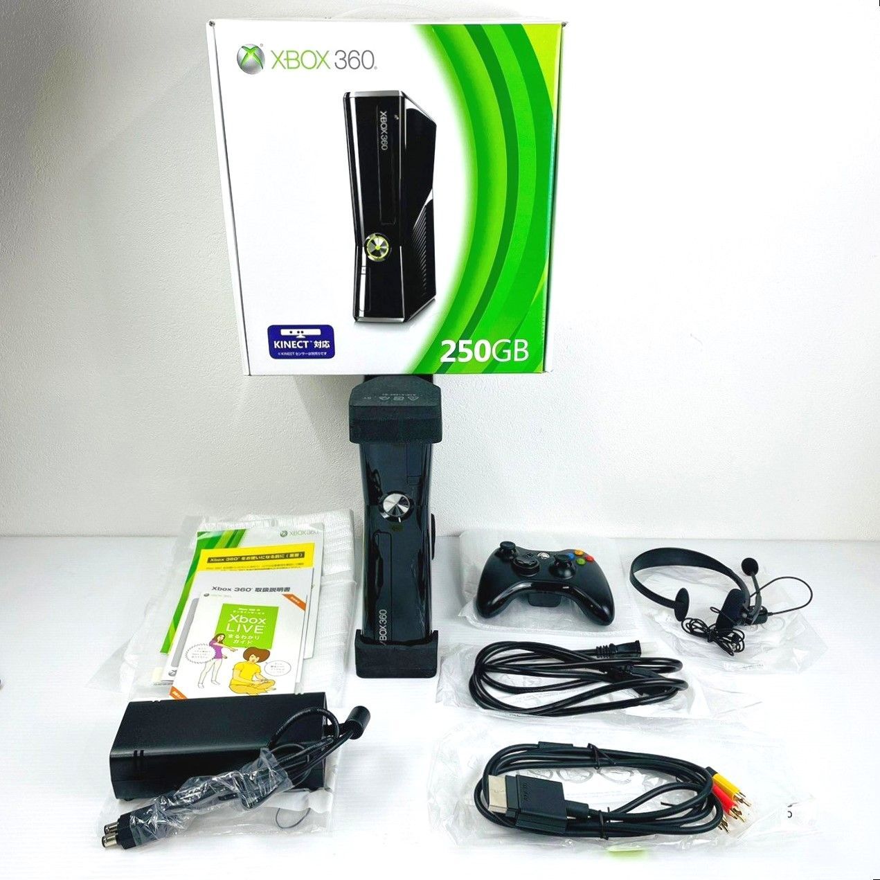 ☆美品！☆ Microsoft X BOX 360 250GB 本体 1439 コントローラー 