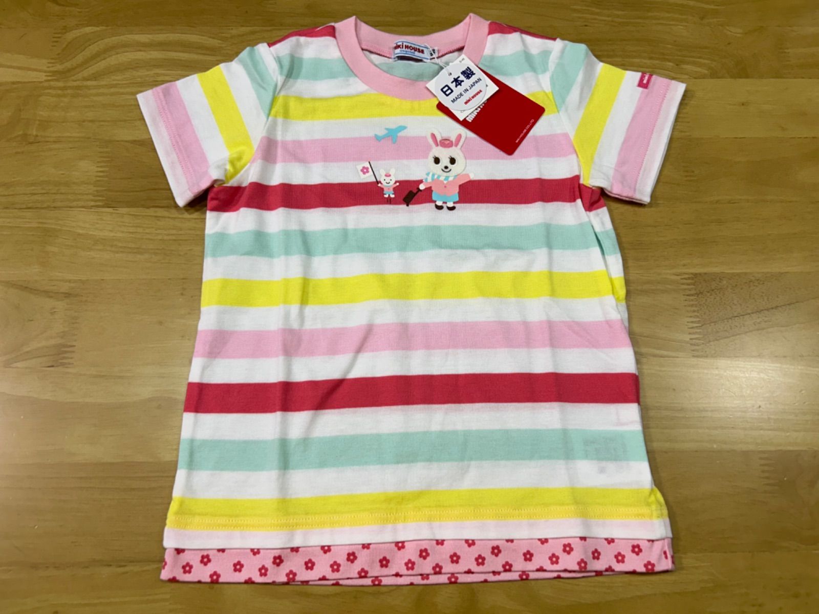 ミキハウス Tシャツ - mikihouse タグ付き 0 半袖Tシャツ 新品未使用タグ付き サイズ 新品タグ付きミキハウスTシャツサイズ100 ポイント最大10倍！3⁄9 23: 半袖 新品タグ付き◎ミキハウスレトロTシャツ◎サイズ100 ホットビスケッツ ビーンズくん