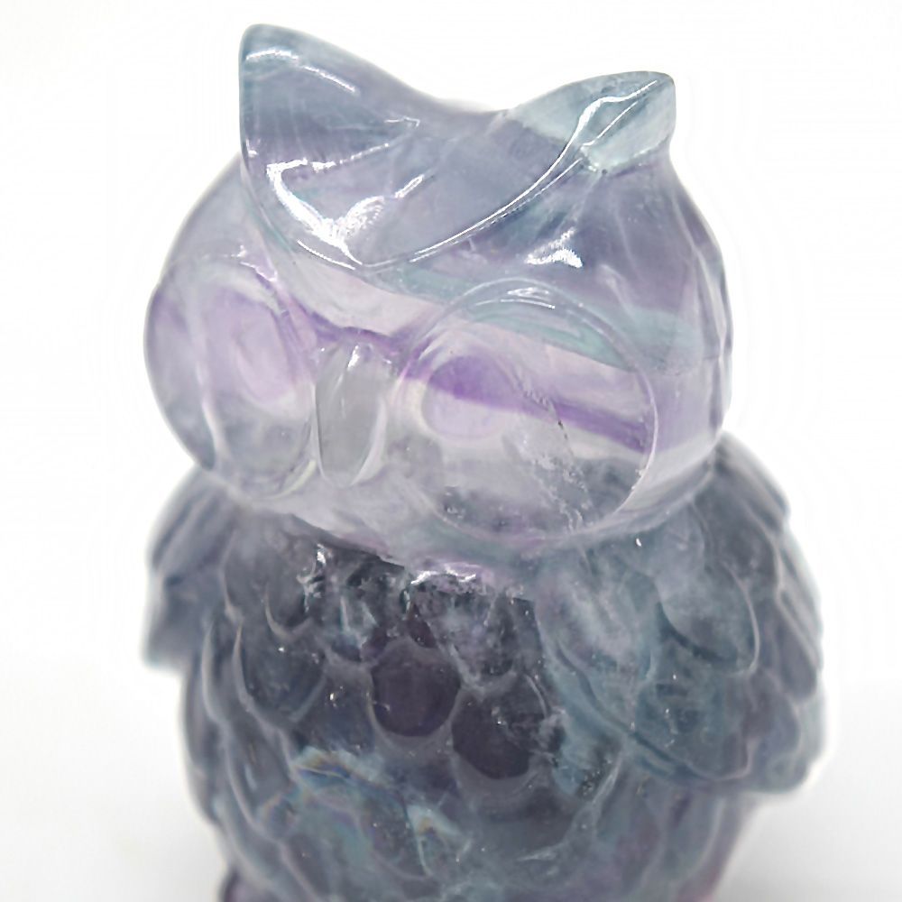 楽天市場】ふくろう 石の通販 梟 フクロウの置物 フローライト 蛍石