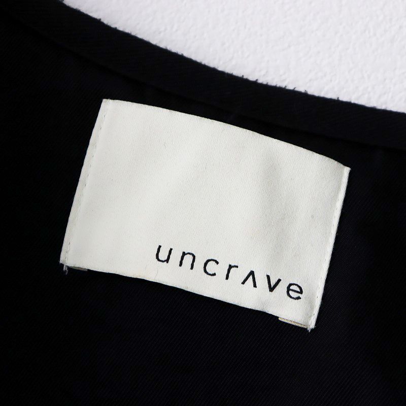 2022AW オンワード樫山 アンクレイブ uncrave ナイロン ノーカラー  